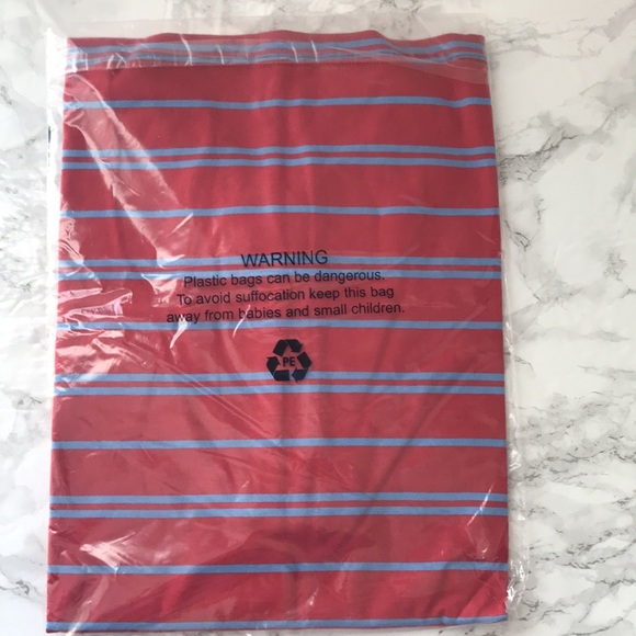 NEW Joseph Turner UK Golf Polo Shirt Striped Medium Red & Blue - Picture 8 of 11